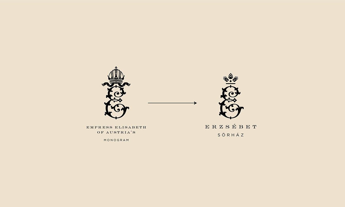 Erzsébet 酒吧品牌形象設計 標志設計過程展示
