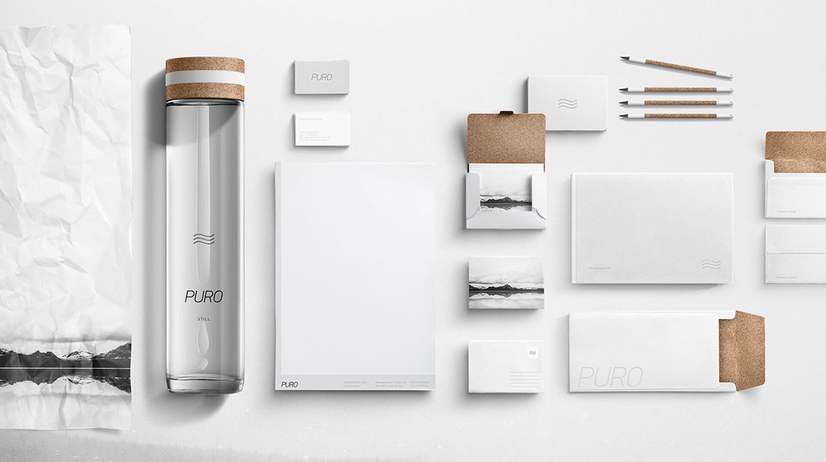 PURO水品牌設計  標志應用展示