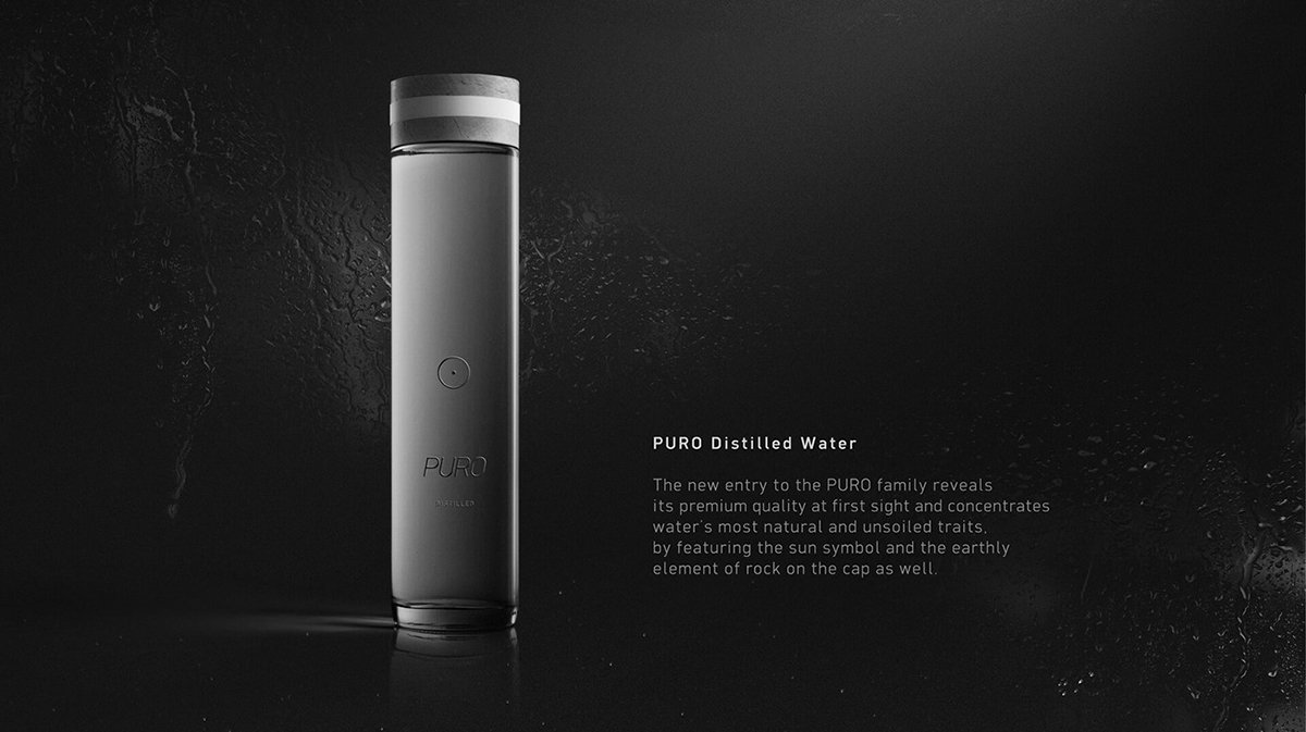 PURO水品牌設計  包裝展示
