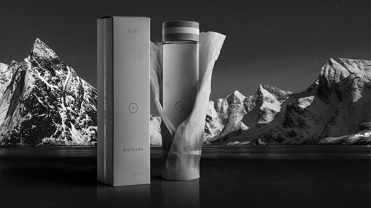 PURO水品牌設計  包裝展示