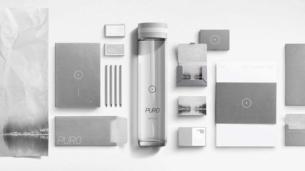 PURO水品牌設計  標志應用展示