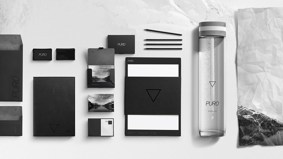 PURO水品牌設計  標志應用展示