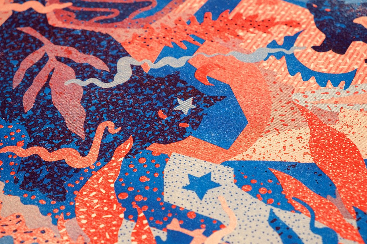 “巫RISOGRAPH”紡織品品牌設計  工藝品設計展示