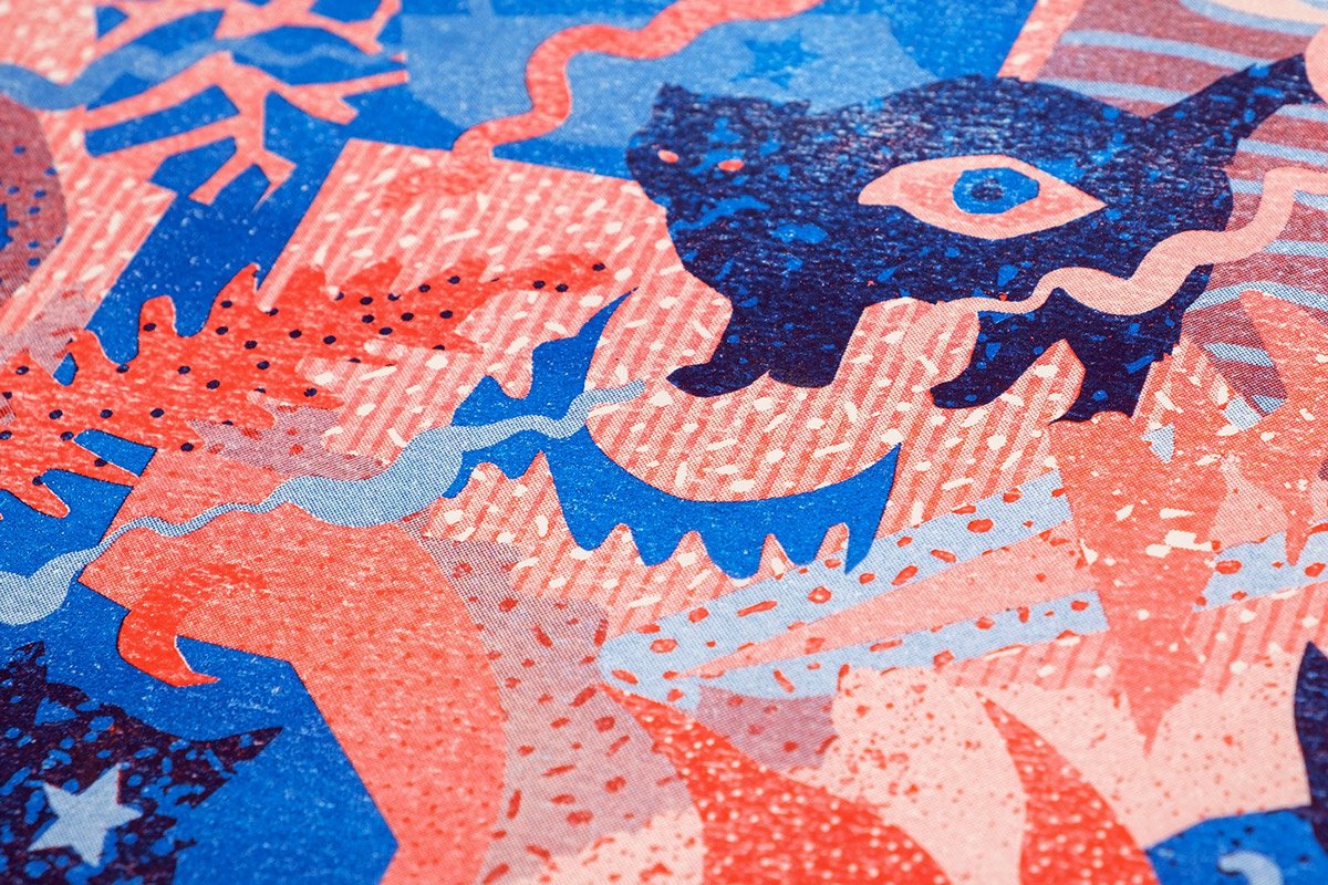 “巫RISOGRAPH”紡織品品牌設計  工藝品設計展示