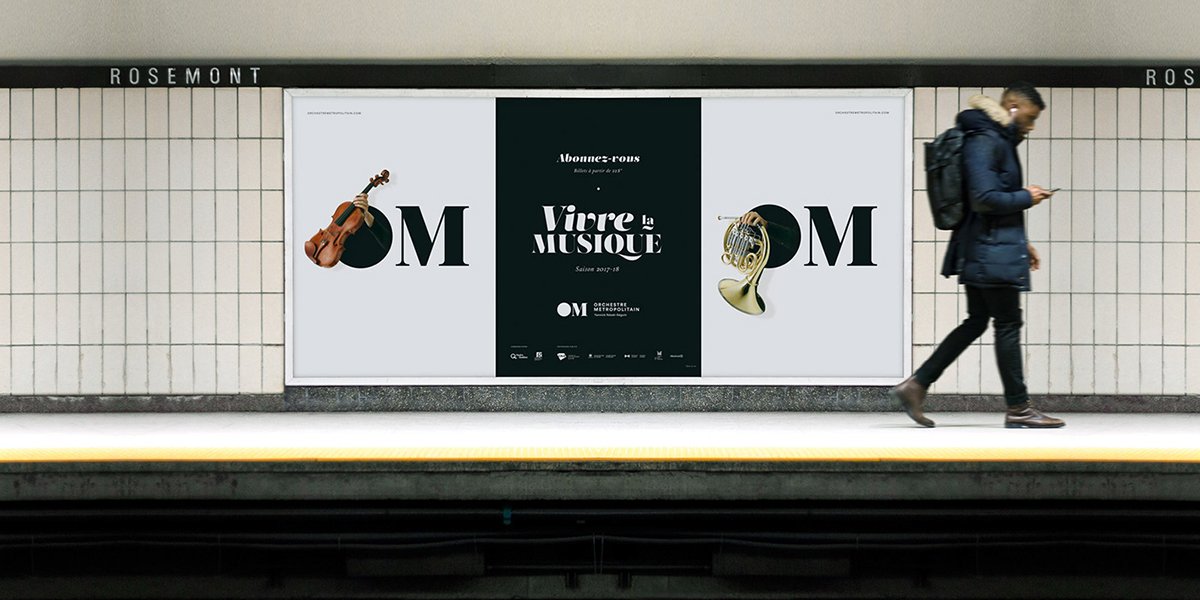 OrchesterMétropolitain品牌設計形象  海報設計