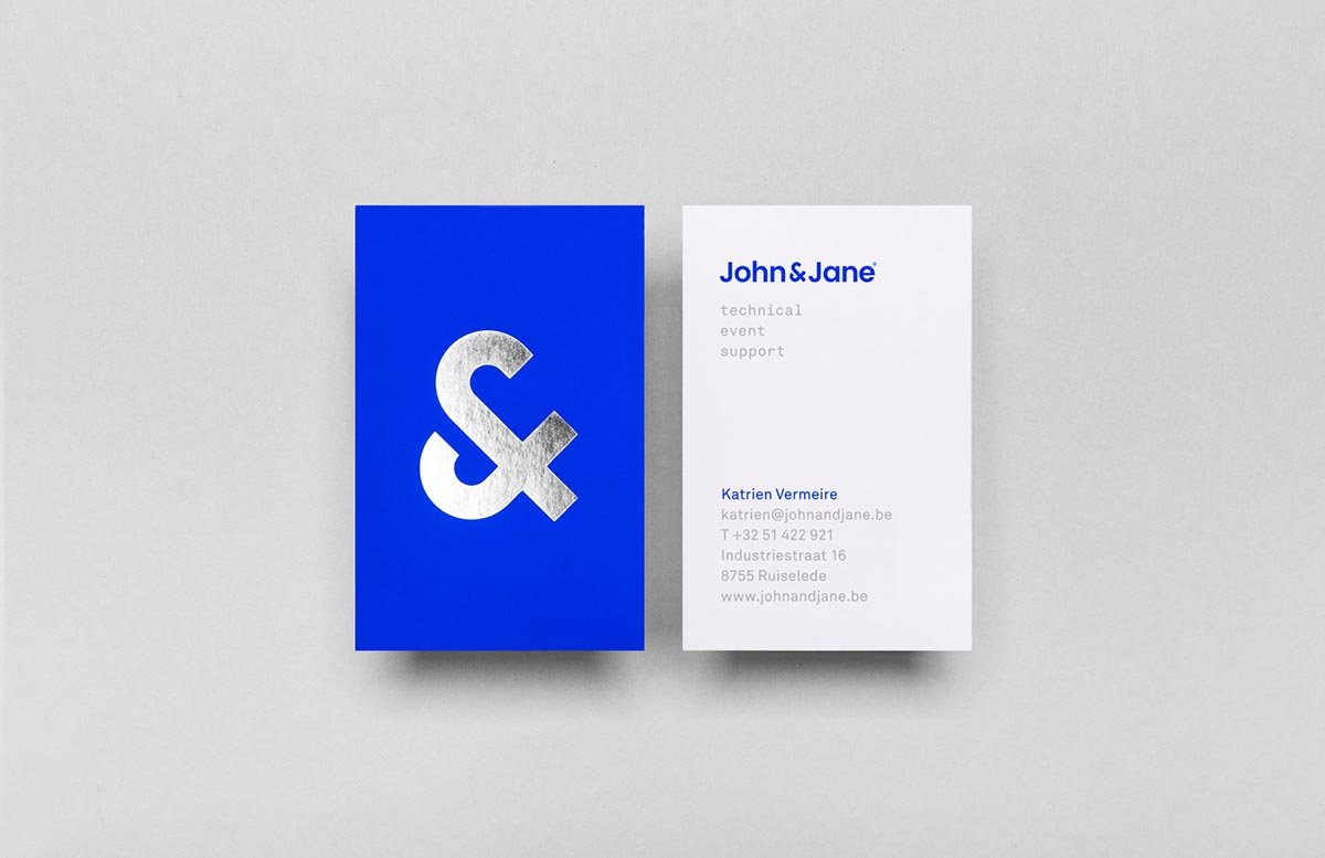 John＆Jane戲劇場所品牌形象設計  名片設計