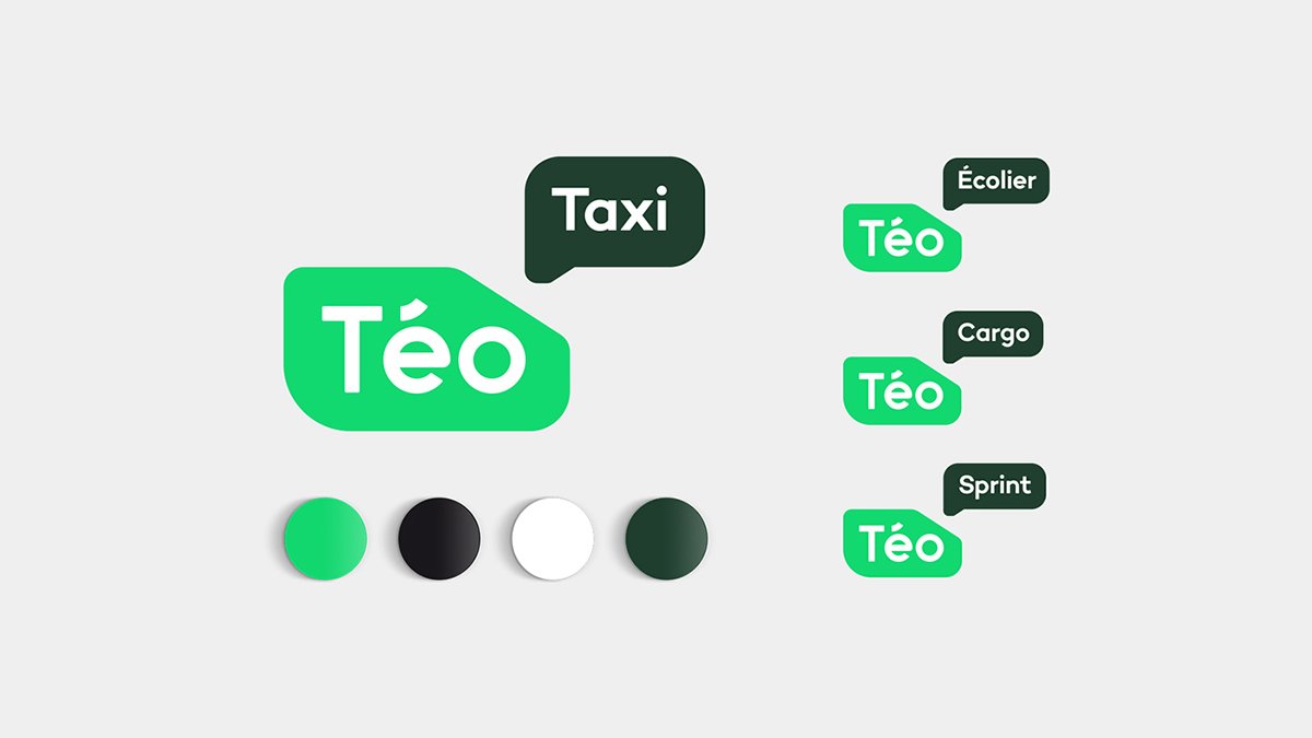 Téo出租車公司品牌形象設(shè)計(jì)  標(biāo)志展示