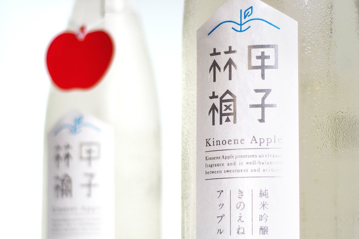 日本志蘋果飲品品牌形象設計  標志展示
