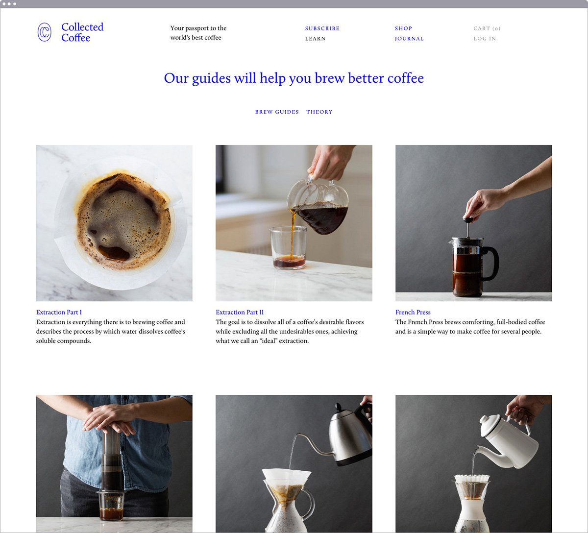 Collected coffee咖啡品牌形象設計  網站設計