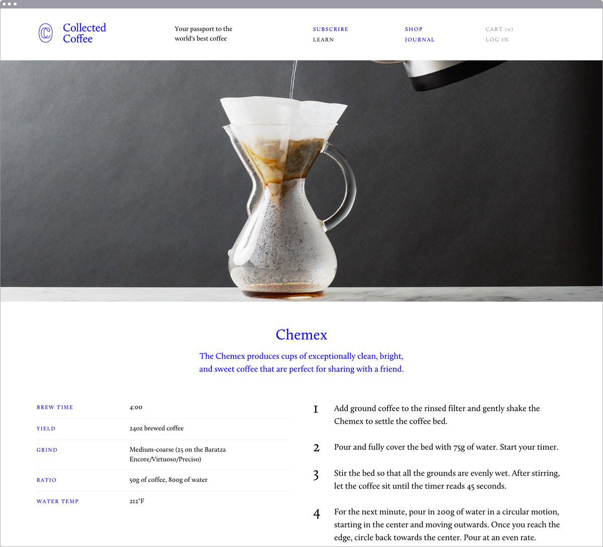 Collected coffee咖啡品牌形象設計  網站設計