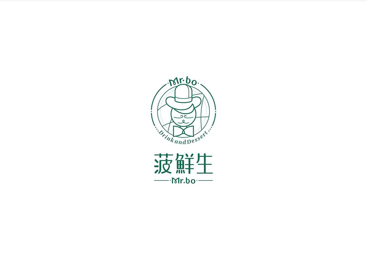 深圳品牌設計  深圳品牌策劃  菠鮮生港式奶茶店品牌形象設計  標志設計