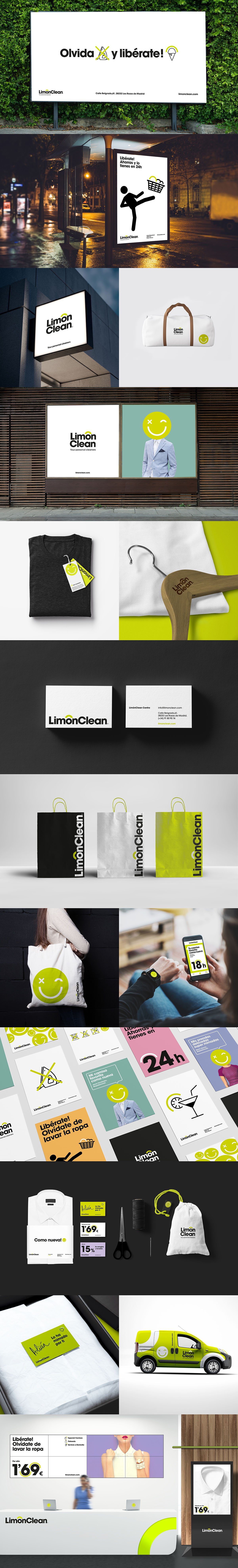 深圳品牌設計  深圳品牌策劃  LimónClean洗衣店品牌形象設計 標志設計