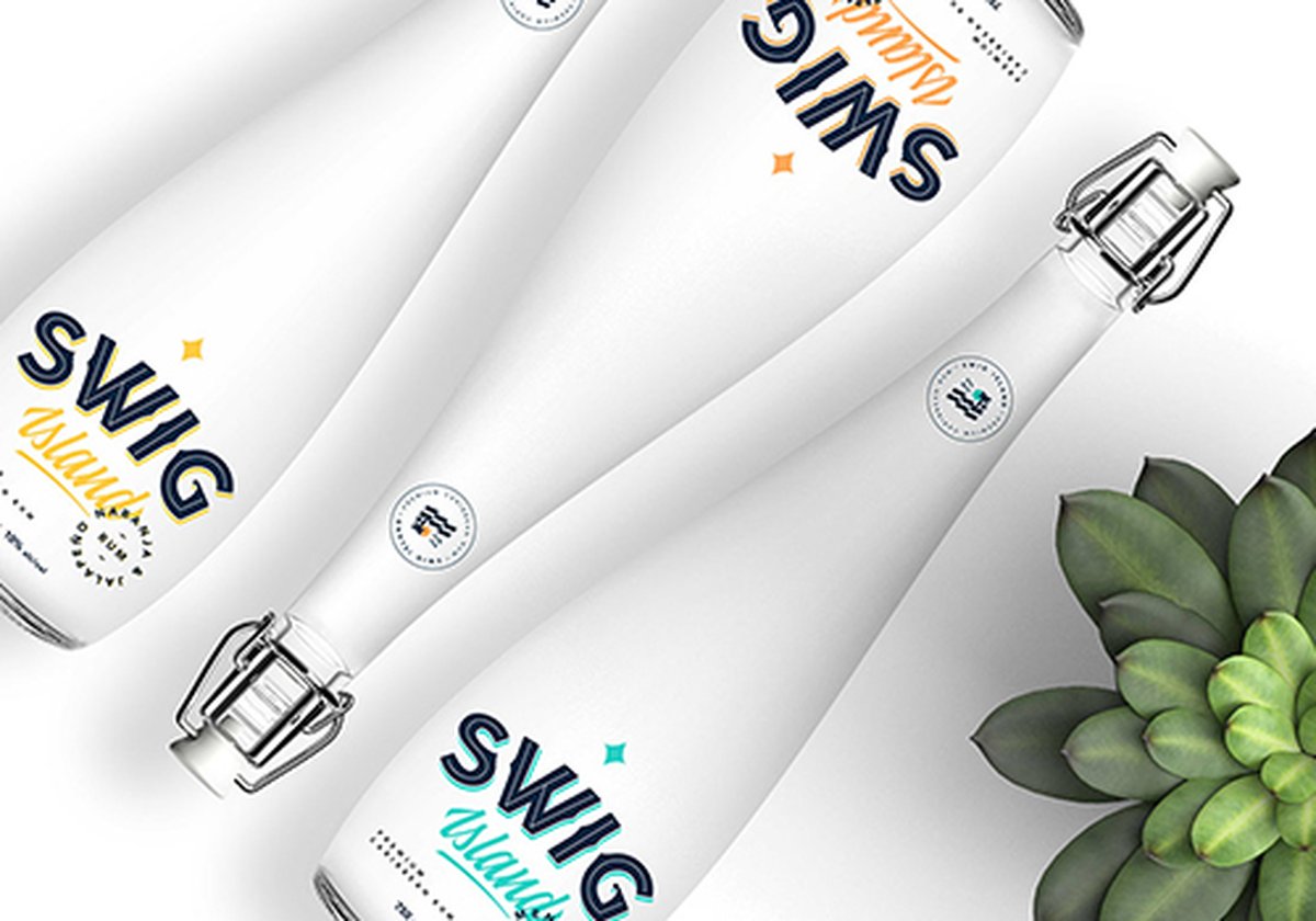 瓶裝和罐裝在高端飲料SWIG Island品牌包裝設計中的意義