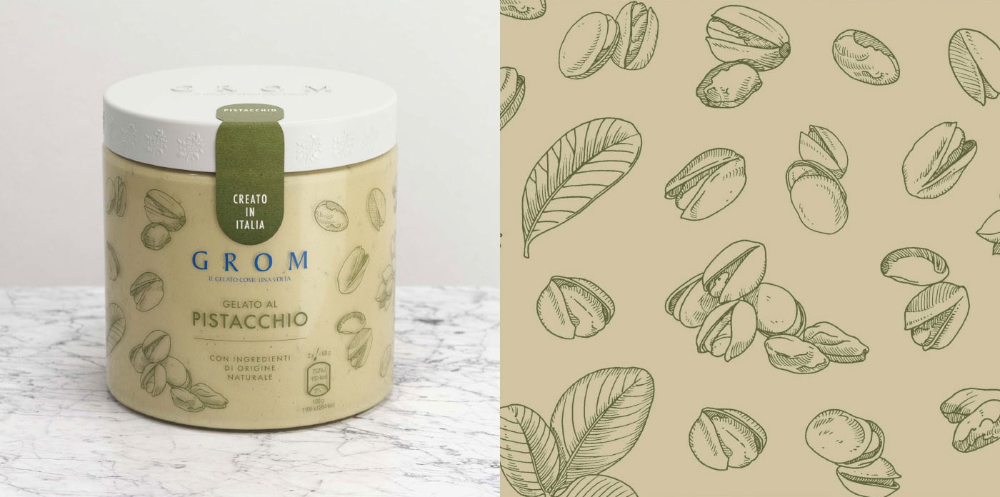 國際知名GROM意式冰淇淋品牌設計——包裝設計形象升級，食品品牌設計，食品品牌策劃，品牌戰略升級，深圳品牌設計，左右格局
