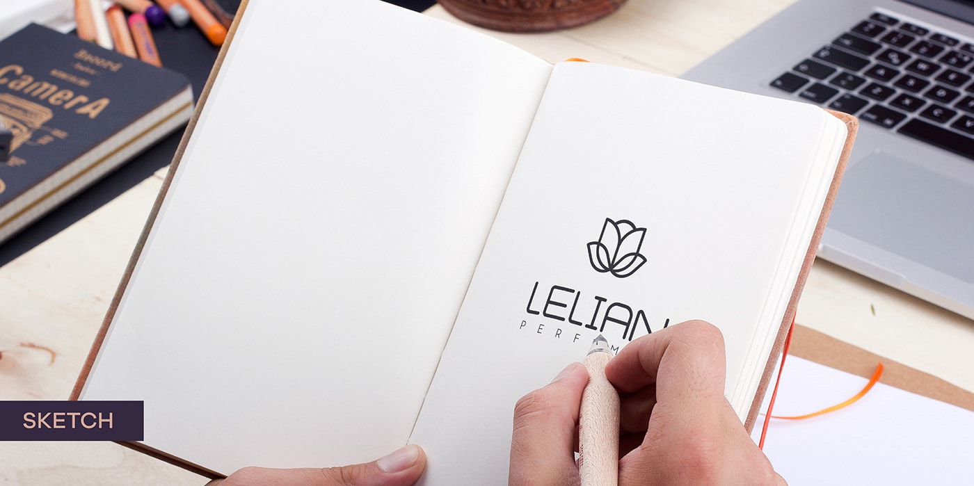 簡約精致 LELIAN 香水奢侈品品牌設計案例，香水品牌設計，化妝品品牌設計，深圳品牌設計，左右格局
