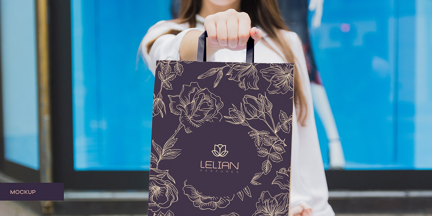 簡約精致 LELIAN 香水奢侈品品牌設計案例，香水品牌設計，化妝品品牌設計，深圳品牌設計，左右格局